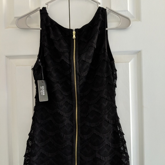 Guess Scalloped Lace Fringe Flapper Style Dress - Picture 3 of 5